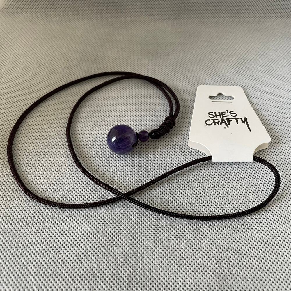 Amethyst Meditation & Healing Necklace